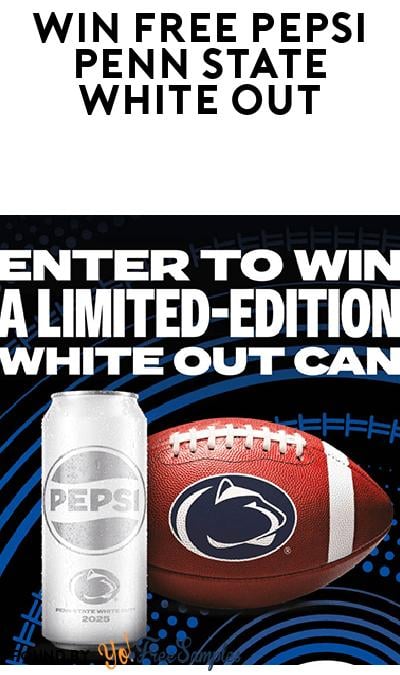 Win FREE Pepsi Penn State White Out Can Sweepstakes