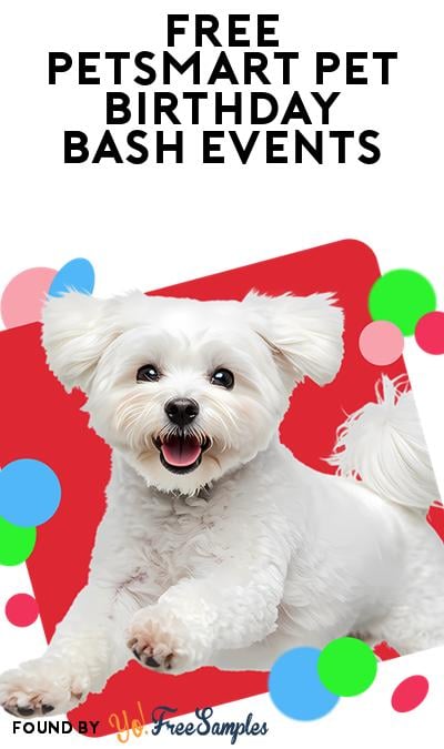 FREE Pet Birthday Party at PetSmart Stores on 10/4, 11/8, 12/7