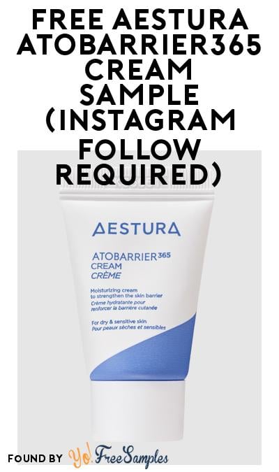 FREE Aestura ATOBARRIER365 Cream Sample (Instagram Follow Required)