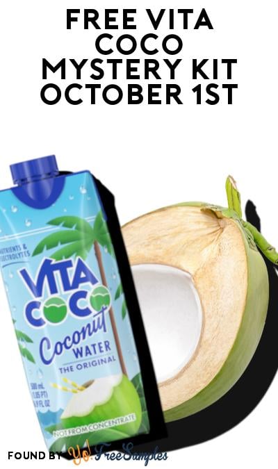 FREE Vita Coco Mystery Kit on October 1st at 12PM ET