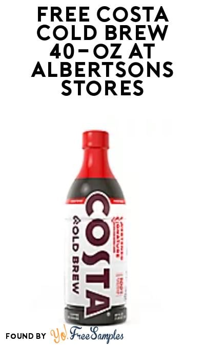 FREE Costa Cold Brew 40-oz at Albertsons Stores