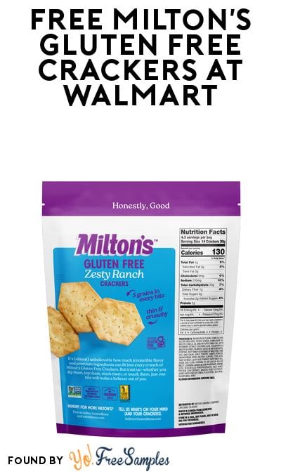 FREE Milton’s Gluten Free Crackers at Walmart (Walmart Cash Required)