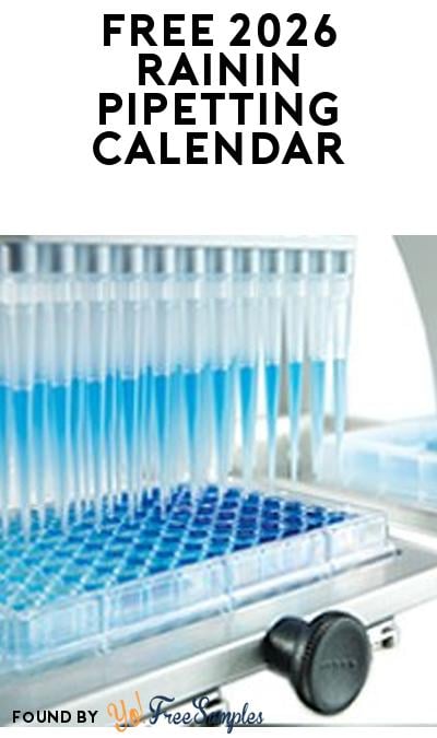 FREE 2026 Rainin Art of Pipetting Calendar