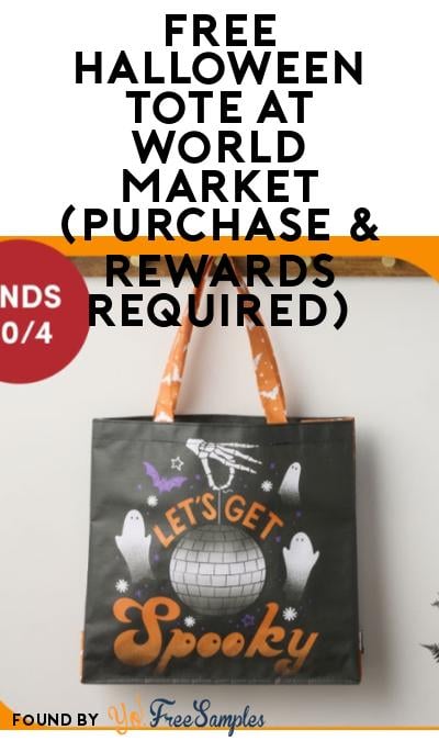 FREE Halloween Tote at World Market (Purchase & Rewards Required)