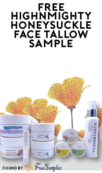 FREE HIGHNMIGHTY Honeysuckle Face Tallow Sample (Limited to 250 Weekly)