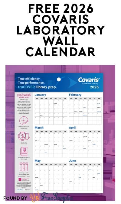 FREE 2026 Covaris Laboratory Wall Calendar