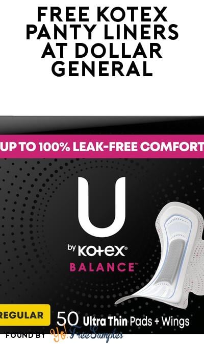 FREEBATE U by Kotex Panty Liners at Dollar General (Coupon Required)