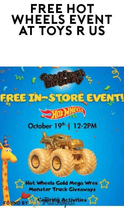 FREE Hot Wheels Event At Toys R Us October 19th