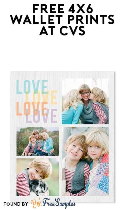 3 FREE 4×6 Wallet Prints at CVS (Promo Code Required)