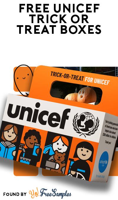 FREE Halloween Donation Collection Boxes from UNICEF