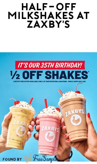 DEAL ALERT: Half-Off Handcrafted Milkshakes at Zaxby’s Through October 26th