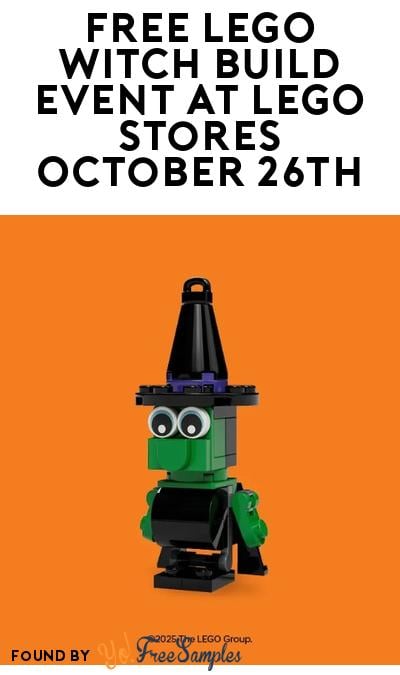 FREE LEGO Witch Build Event at LEGO Stores October 26th
