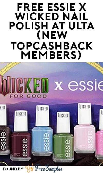 FREE Essie x Wicked Nail Polish at Ulta (New TopCashback Members)