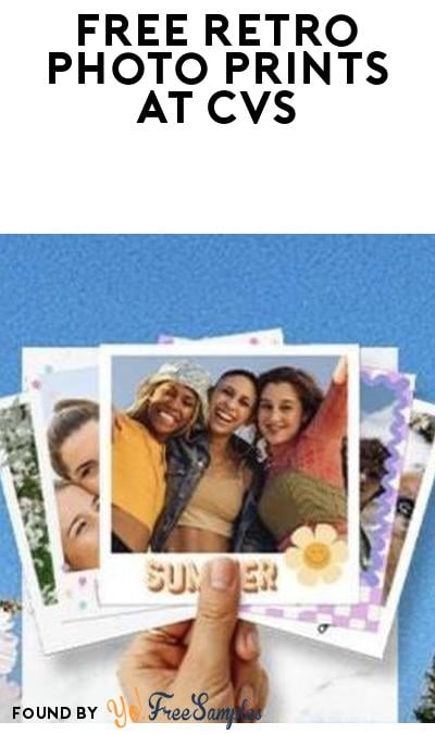FREE 5×5 Retro Photo Prints at CVS (Photo Prints+ App Required)