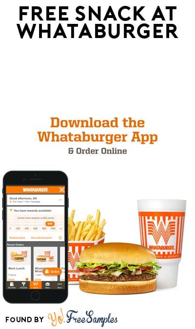FREE Snack at Whataburger (App Required for Playing Matching Game)