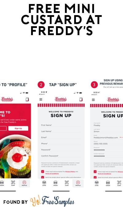 FREE Mini Custard with $1+ Purchase at Freddy’s (App Required)
