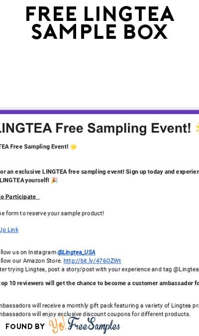 FREE LINGTEA Sample Pack