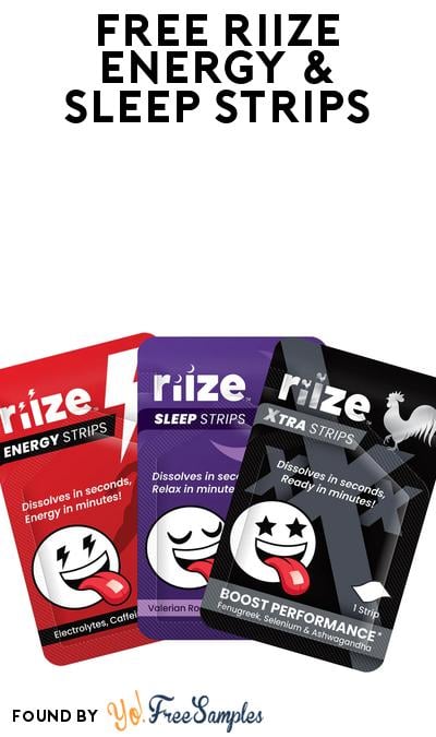 FREE Riize Energy and Sleep Strips Sample Pack