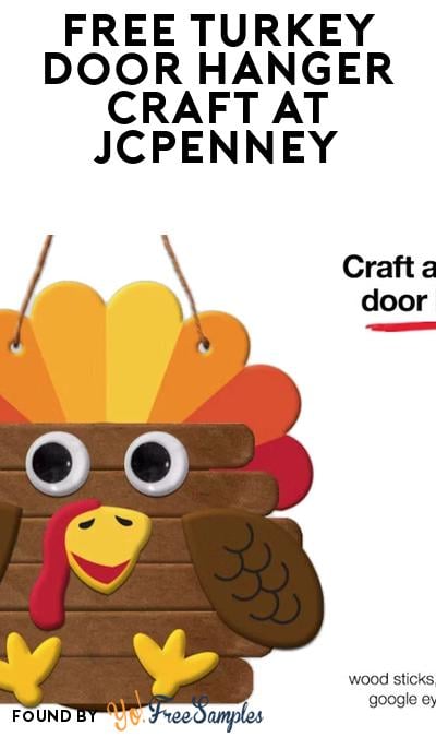 FREE Turkey Door Hanger Craft Event at JCPenney
