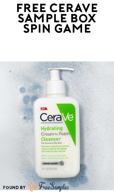 FREE CeraVe Sample Spin to Win Game