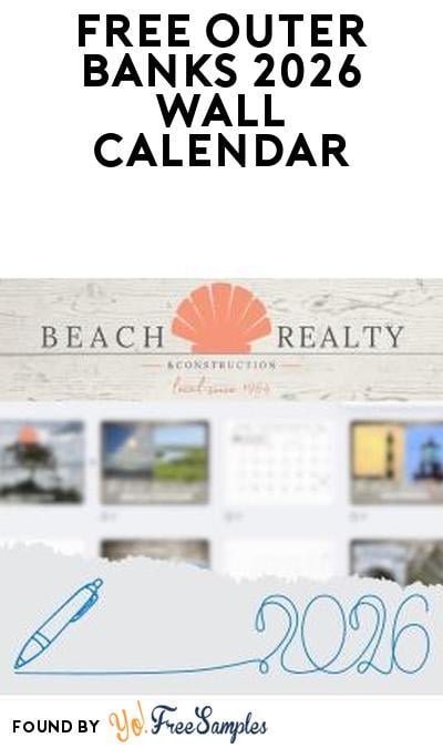 FREE 2026 Outer Banks Beach Wall Calendar