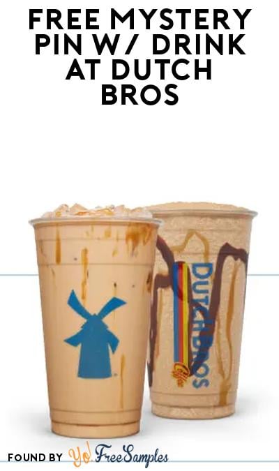 FREE Mystery Pin with Medium or Large Drink at Dutch Bros 10/29