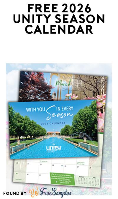 FREE Unity 2026 With You in Every Season Calendar