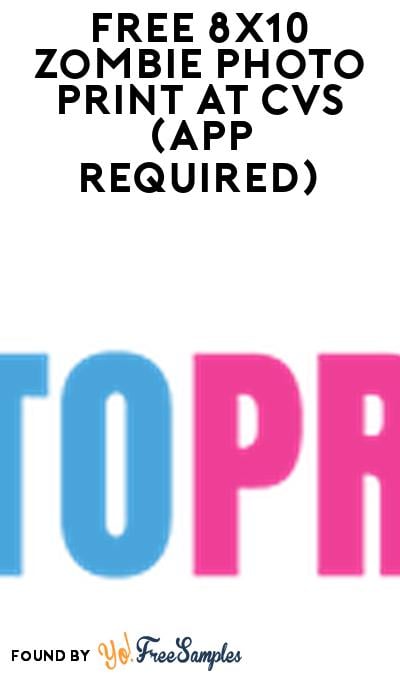 FREE 8×10 Zombie Photo Print at CVS (App Required)