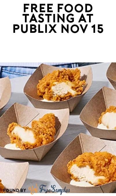 FREE Publix Food Sampling Event on November 15 (11am-3pm)