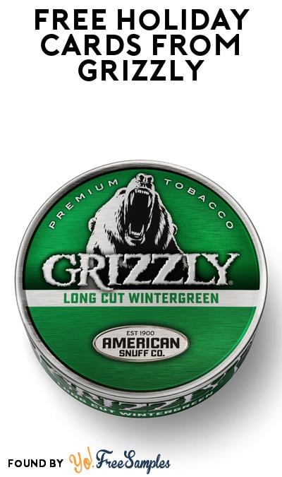 FREE Holiday Cards Pack from Grizzly (While Supplies Last)
