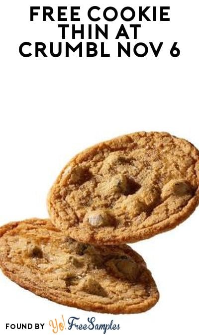 FREE Chocolate Chip Cookie Thin at Crumbl on November 6