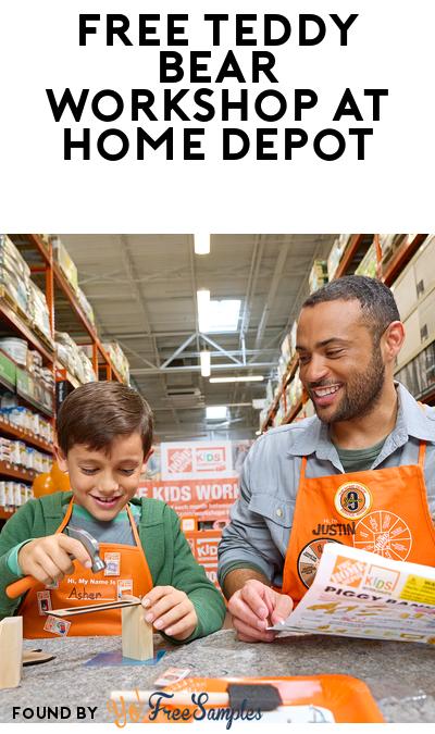 FREE Teddy Bear Ornament Kids Workshop at Home Depot November 29