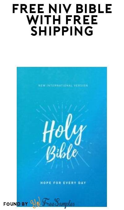 FREE NIV Bible with FREE Shipping