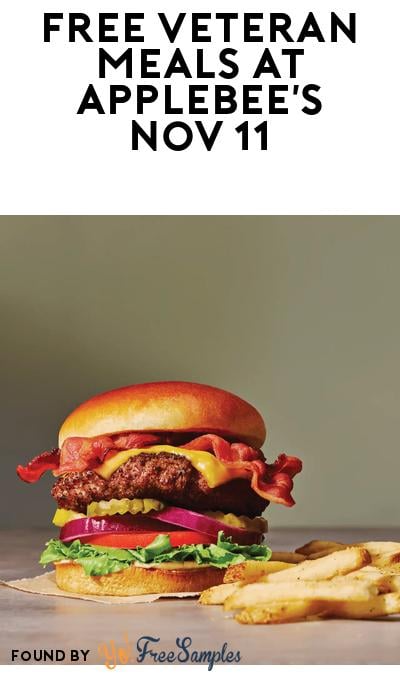 FREE Meal For Veterans & Active Duty Military At Applebees On Veterans Day