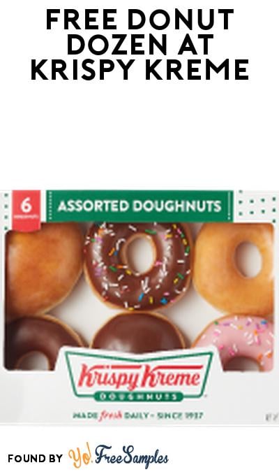 FREE Original Glazed Dozen At Krispy Kreme November 13th (World Kindness Day)