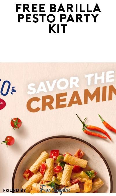FREE Barilla Pesto Party Kit At Ripple Street (Must Apply)