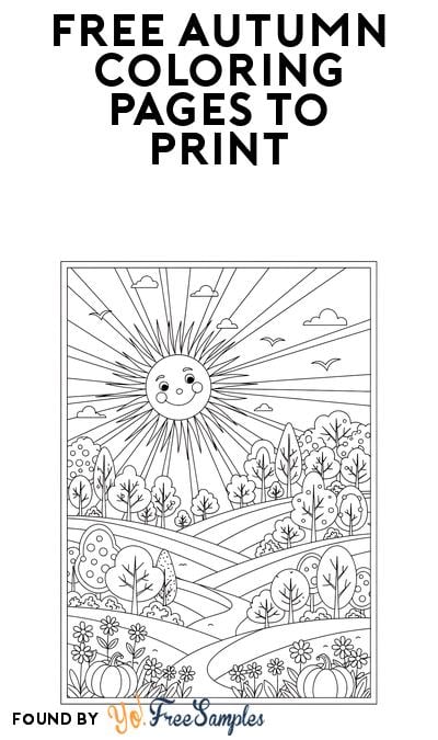 FREE Autumn Coloring Pages Download at ColorGenPro