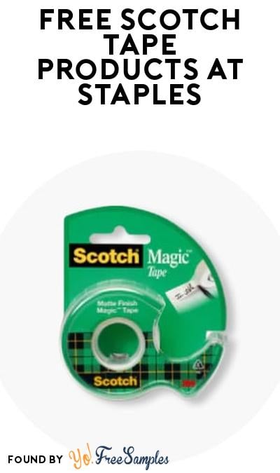 FREEBATE Scotch Tape Products at Staples (Rewards Required)
