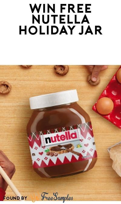 Possible FREE Nutella Holiday Jar Sample (Social Media Required)