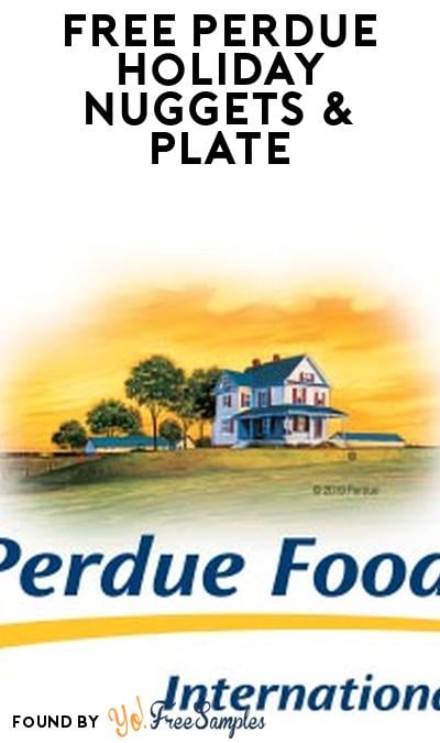 FREE Perdue Holiday Nuggets & Plate November 28th (First 250)