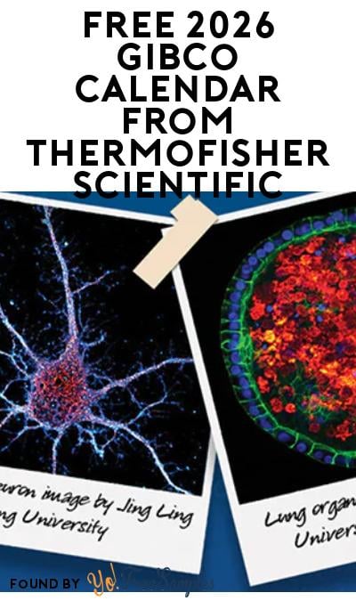 FREE 2026 Gibco Calendar from ThermoFisher Scientific