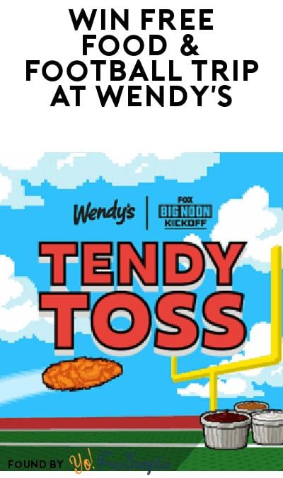 Win FREE Wendy’s Food & Football Trip in Tendy Toss Game