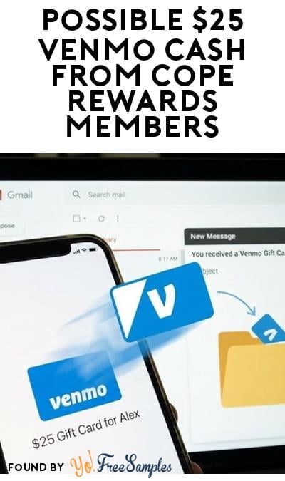 Possible $25 Venmo Cash from Cope Rewards Members