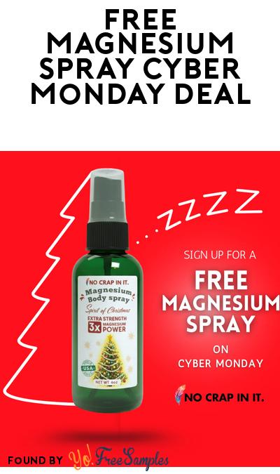 FREE No Crap In It Magnesium Spray (Email Sign Up Required)
