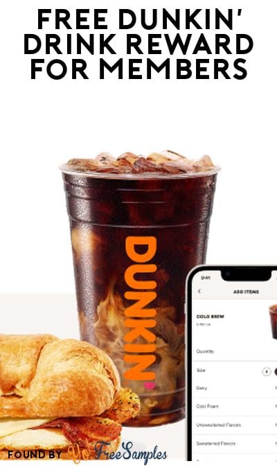 FREE Non-Coffee Drink Reward at Dunkin’ (App & Code Required)