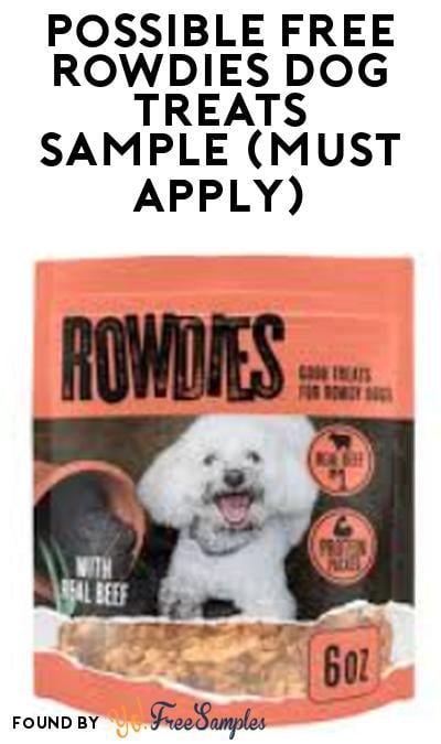 Possible FREE Rowdies Dog Treats Sample (Must Apply)