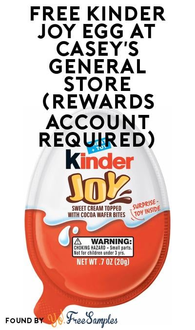 FREE Kinder Joy Egg at Casey’s General Store (Rewards Account Required)
