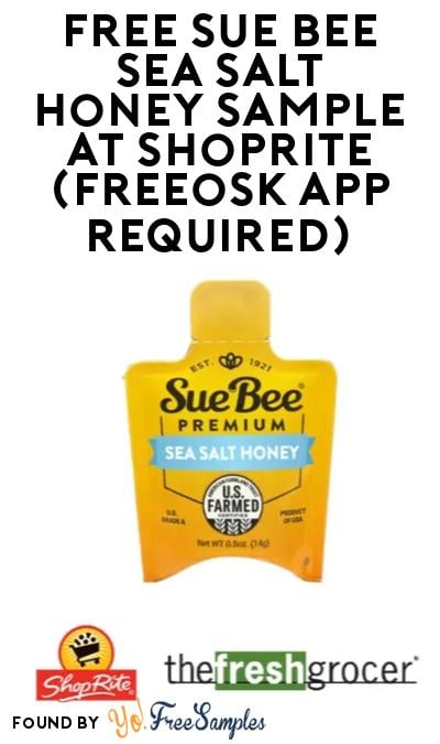 FREE Sue Bee Sea Salt Honey Sample At ShopRite (Freeosk App Required)