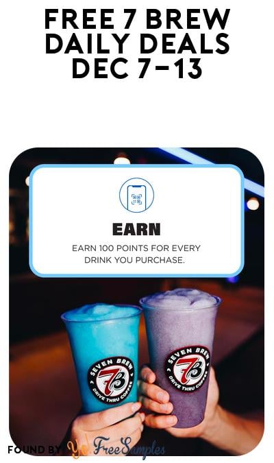 FREE Daily 7Brew Deals December 7-13 (Rewards Account Required)