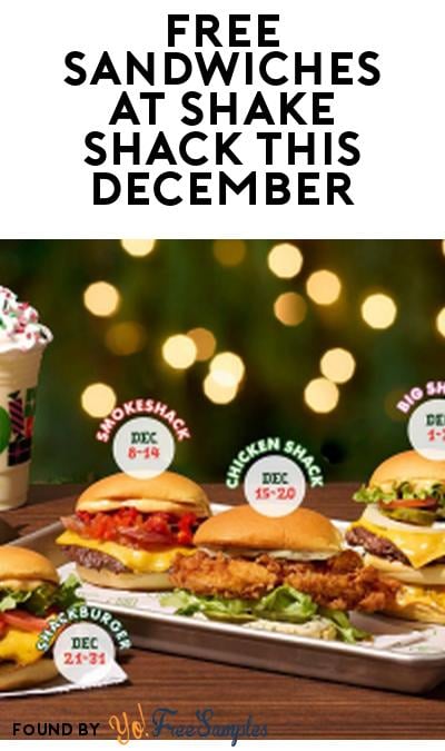 FREE Sandwiches at Shake Shack with $10+ Purchase Through December